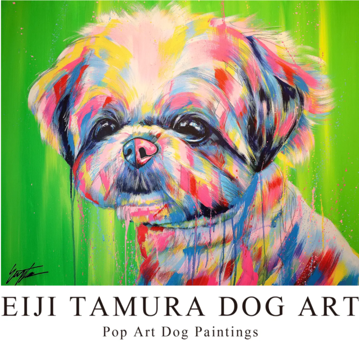 カラフルな愛犬の世界「EIJI TAMURA DOG ART」札幌三越9階ギャラリーにて、4月9日より個展＆オーダーアート受注会開催。
