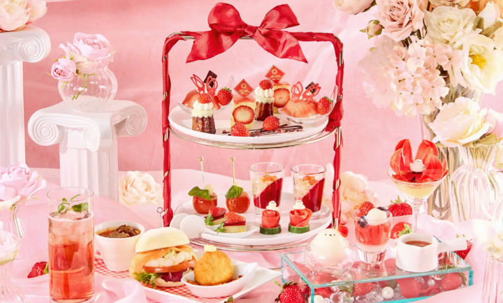 「ぼく、シマエナガ。」コラボレーション　シマエナガランチ 春～Like Afternoon Tea～　Very Berry SPRING! 苺とベリーづくしのアフタヌーンティー風ランチの画像