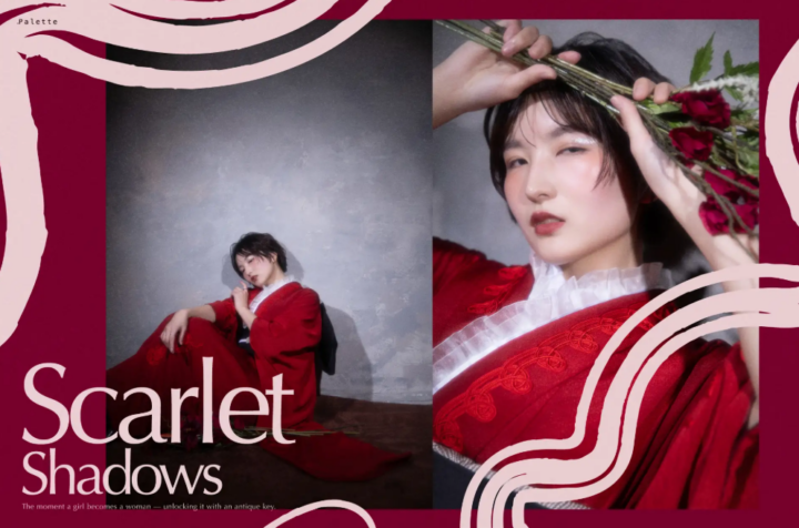 20歳の私を、誰も見たことのない芸術へ。写真工房ぱれっと札幌中央店から新ビジュアルが『Scarlet Shadows』登場。